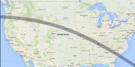 Track of 2017 Eclipse